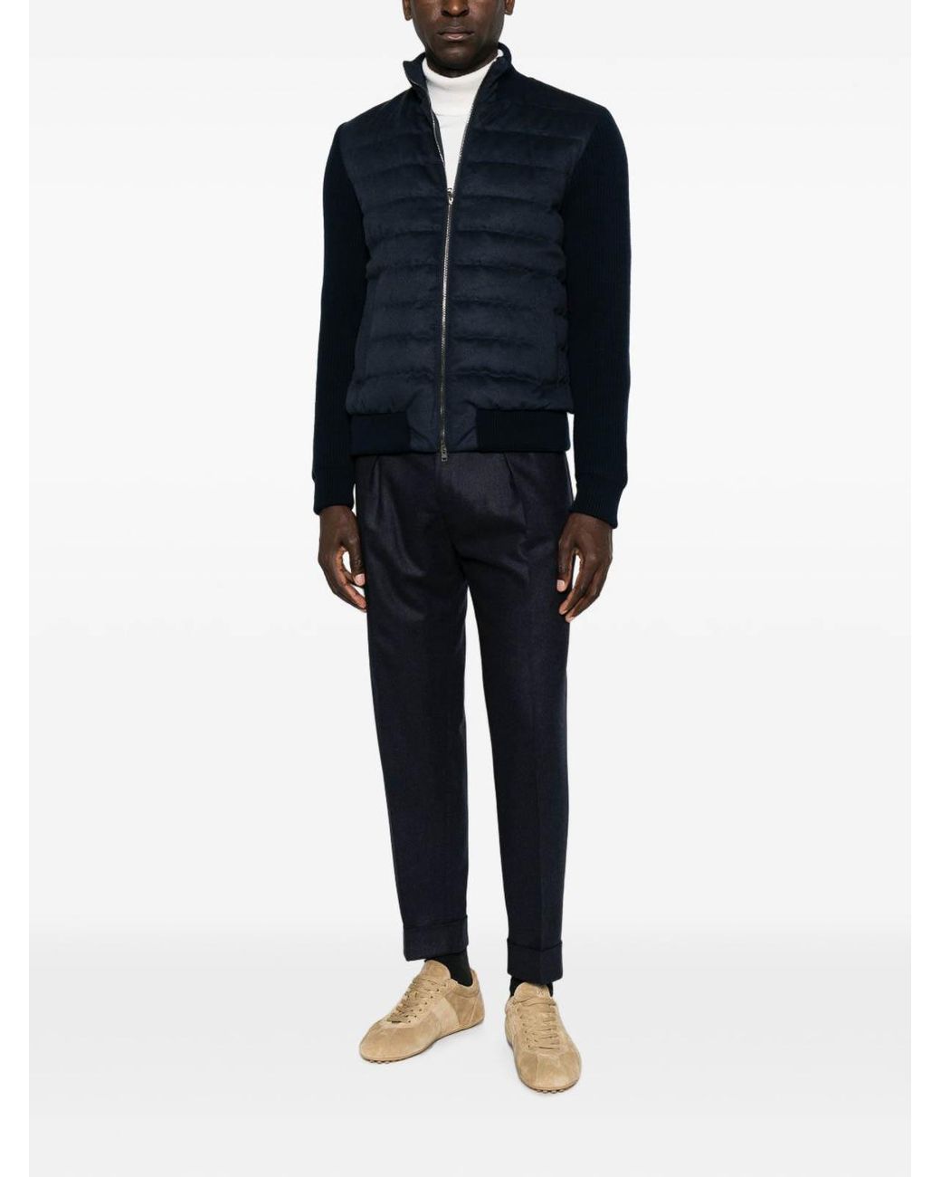 Herno Blue Puffer Jacket for men