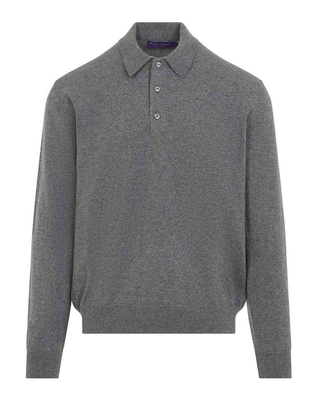 Ralph Lauren Gray S Knit Polo for men