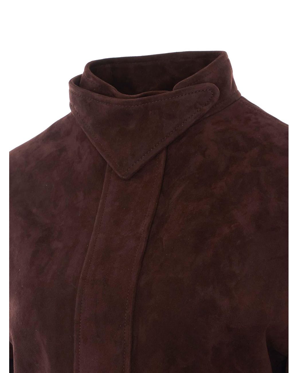 Alaïa Brown Chocolate Peplum Suede Jacket
