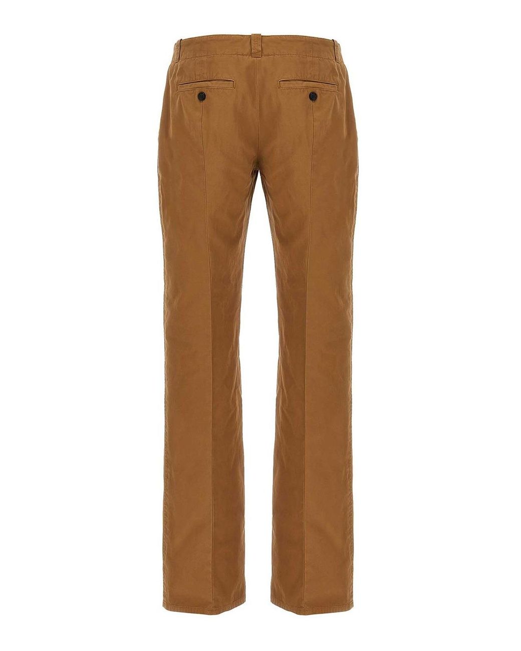 McQueen Brown Garment-Dyed Organic Cotton Chinos for men