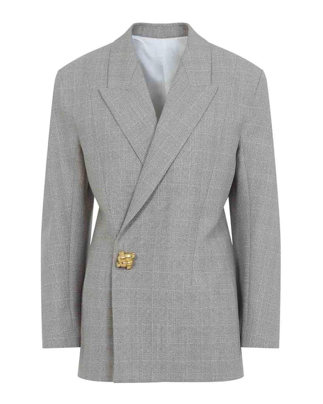 Bottega Veneta Gray Prince Of Walles Jacket