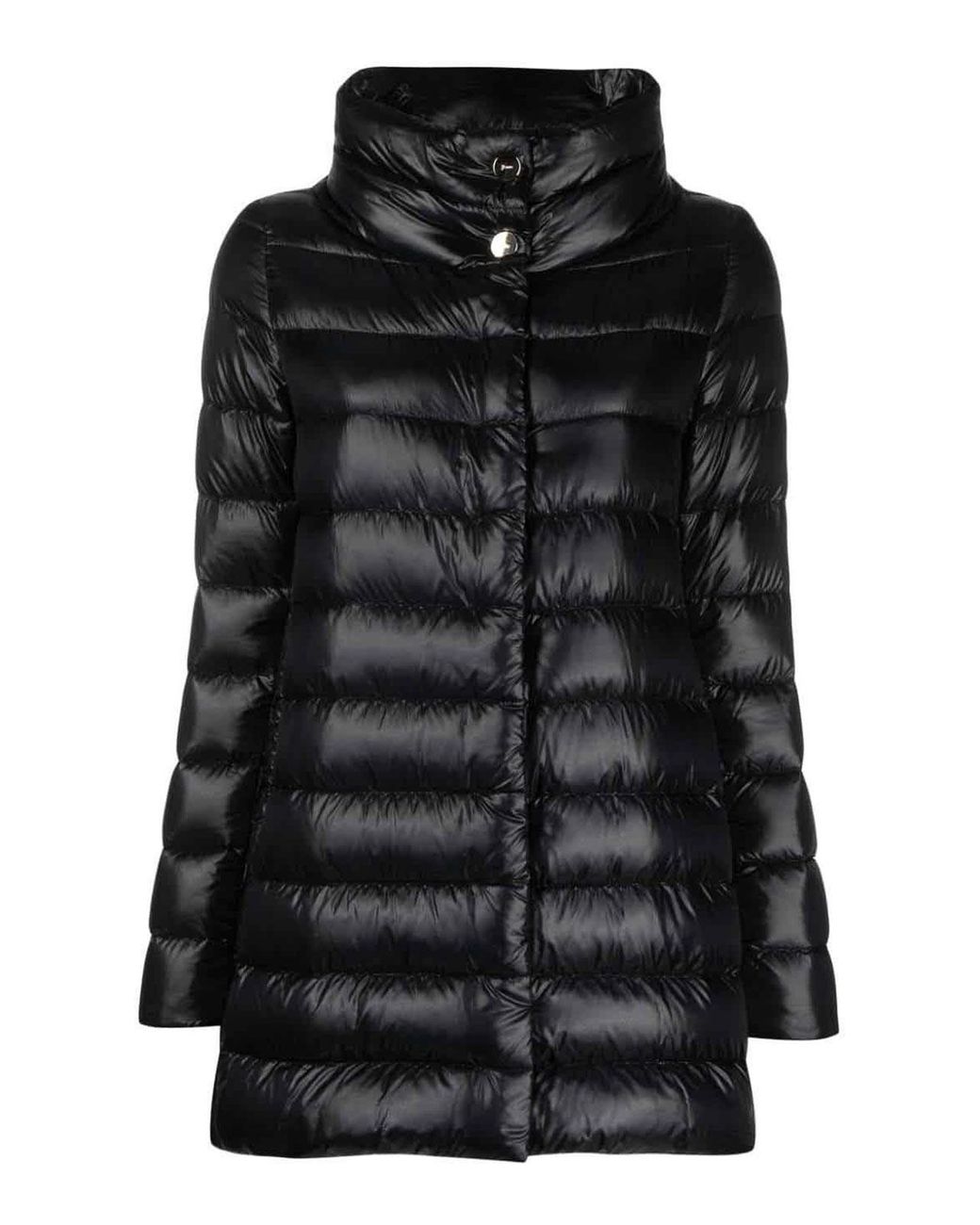 Herno Black Down Jacket Amelia Tech Fabric Polyamide Puffer