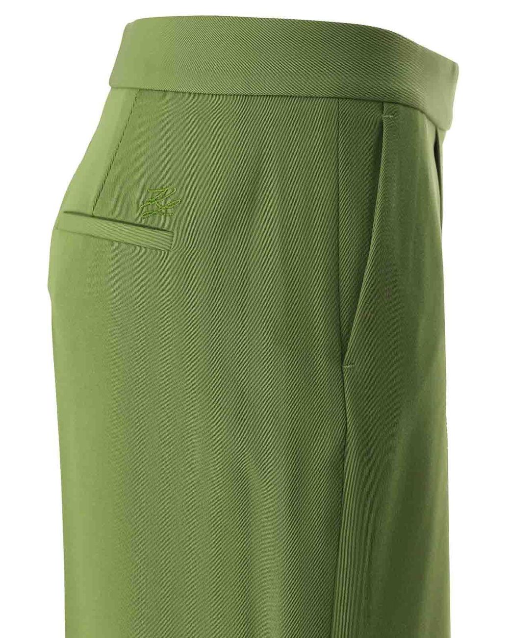 Karl Lagerfeld Green Wide Trousers