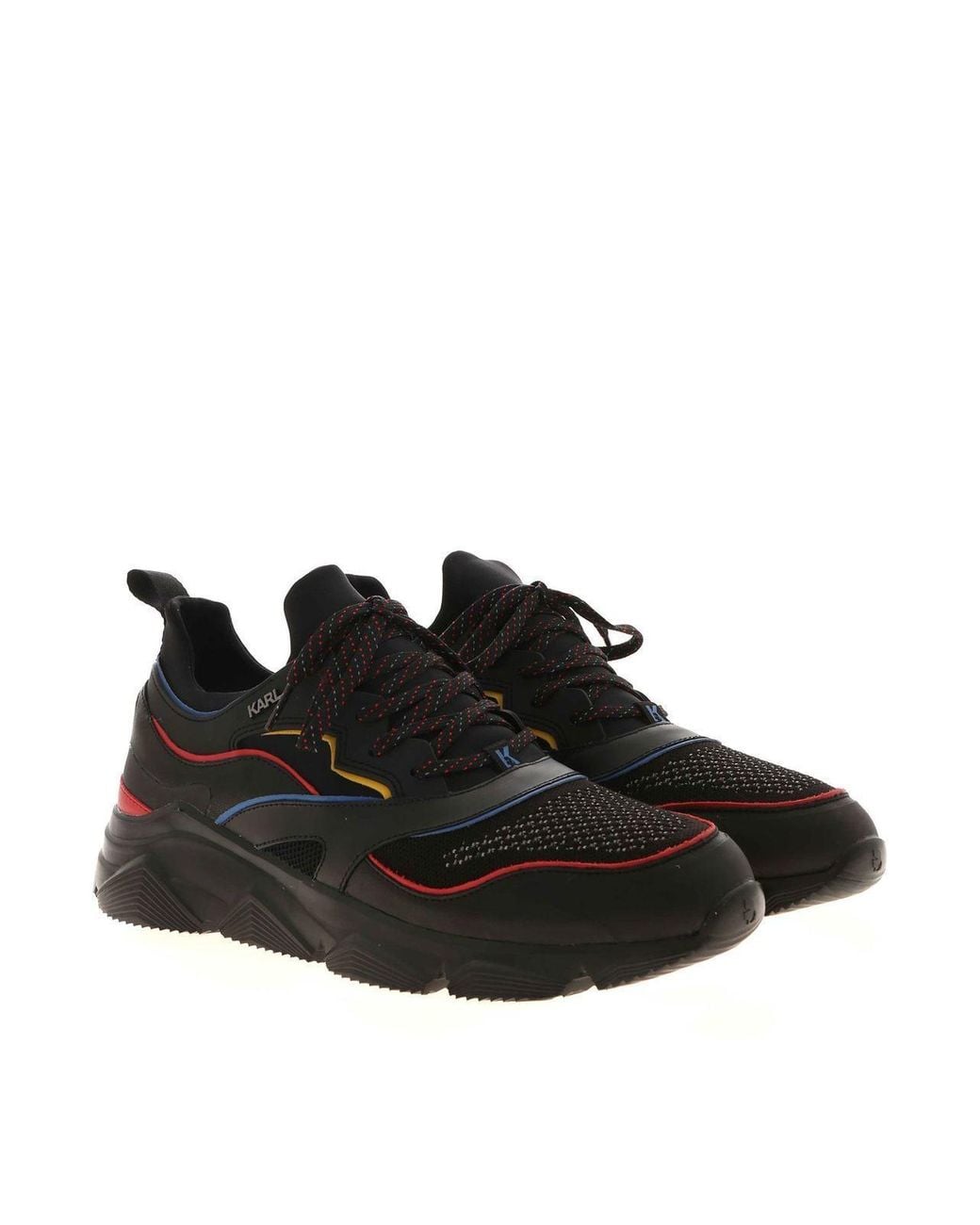Karl Lagerfeld Black Verge Sneakers for men