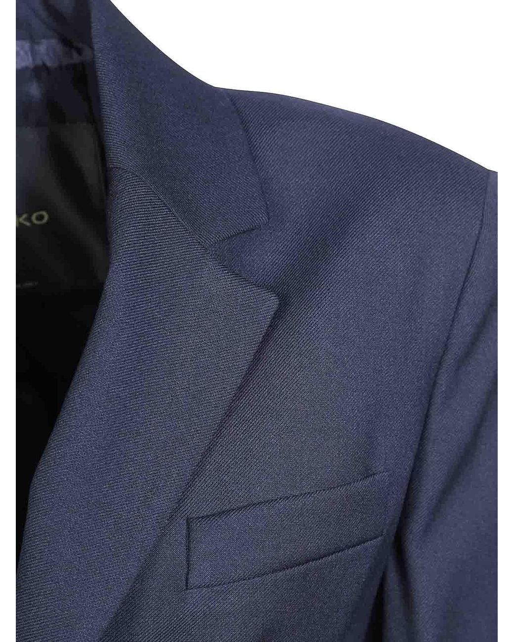 Pinko Blue Vitiano Diagonal Jacket