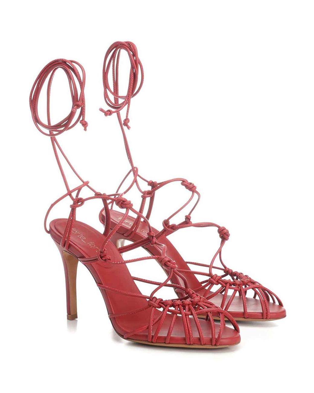 Forte_forte Red Leather Sandals