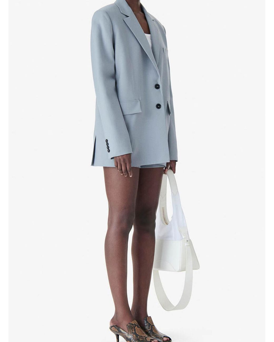 IRO Blue Single-Breasted Jacket