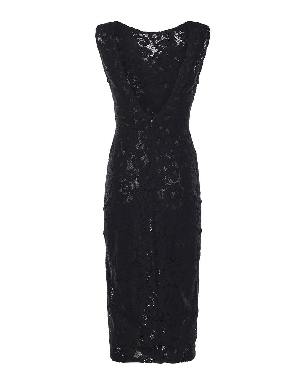 Pinko Black Floral Lace Dress
