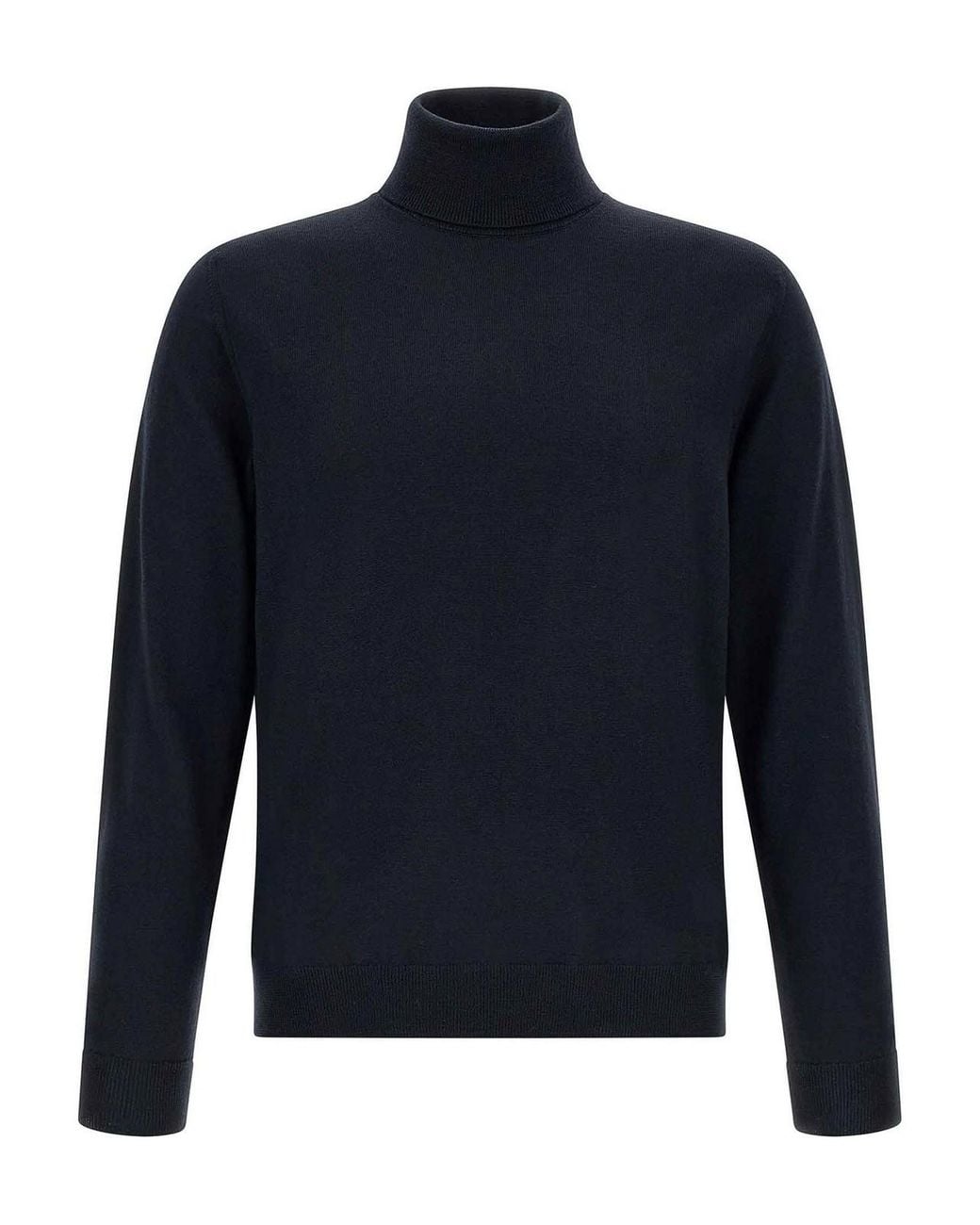 Zanone Blue Turtle-Neck Sweater for men