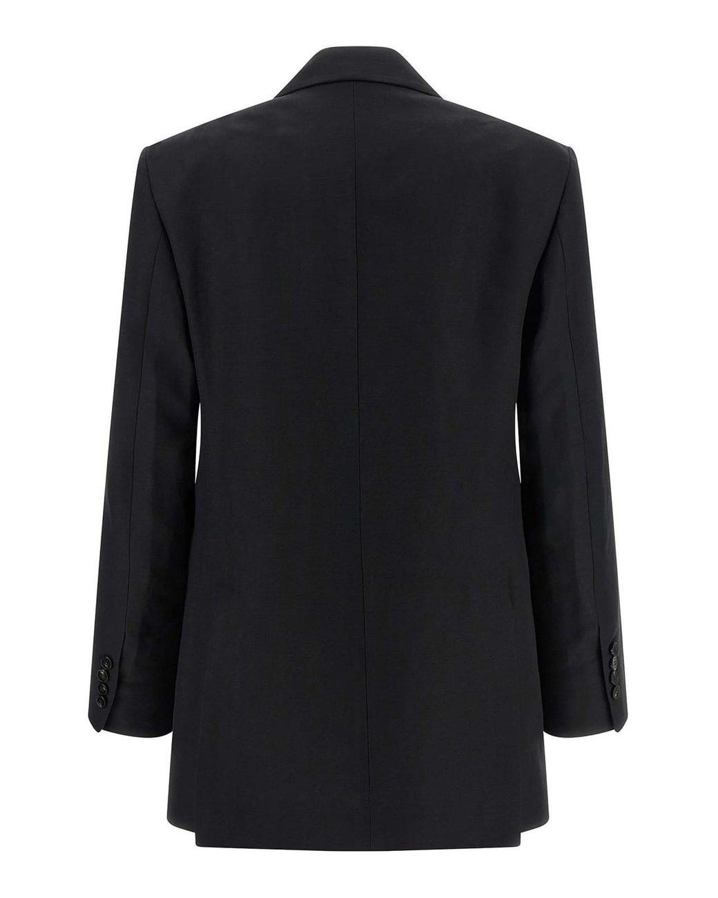 Alberto Biani Black Linen Viscose Blazer