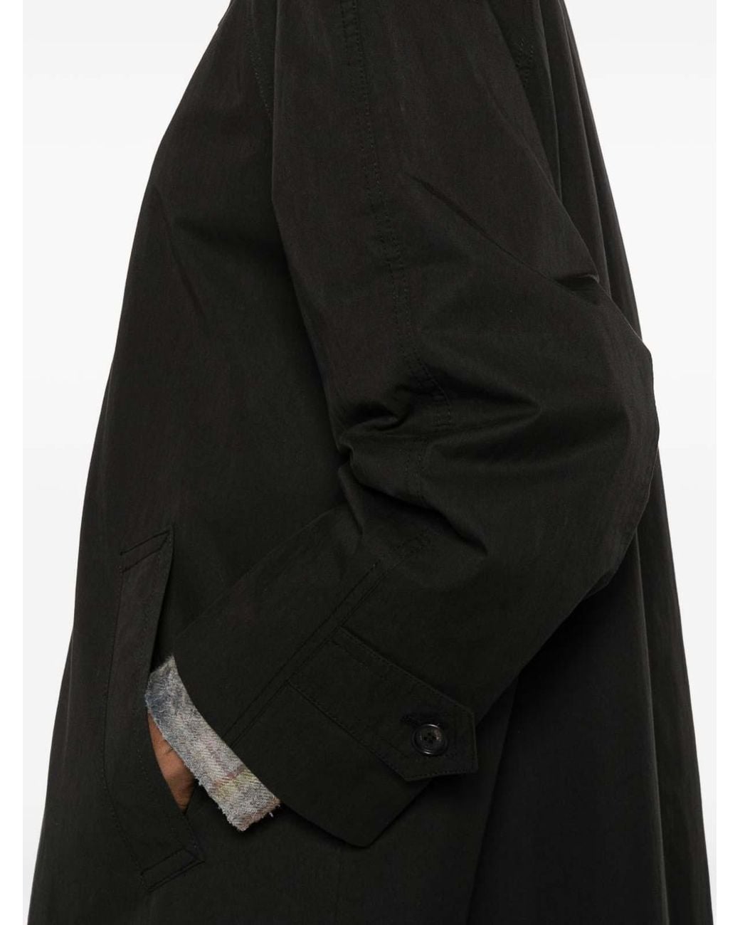 DUNST Black Cotton Blend Coat