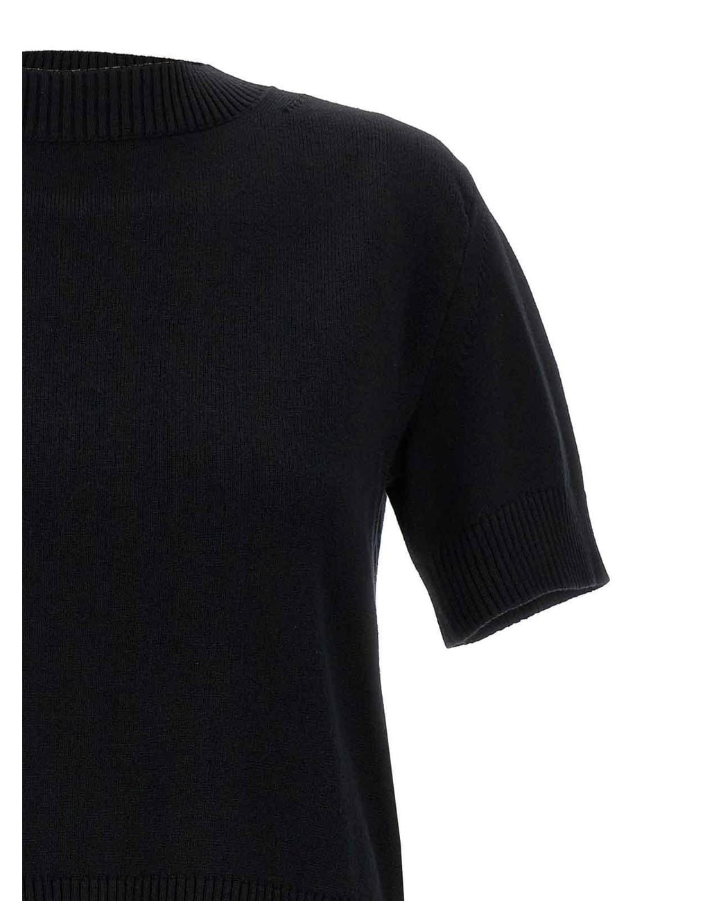 Sacai Black Patchwork Sweater