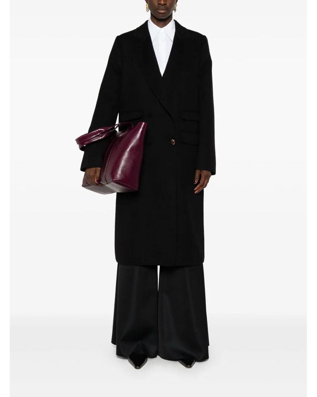 Gabriela Hearst Black Reed Coat