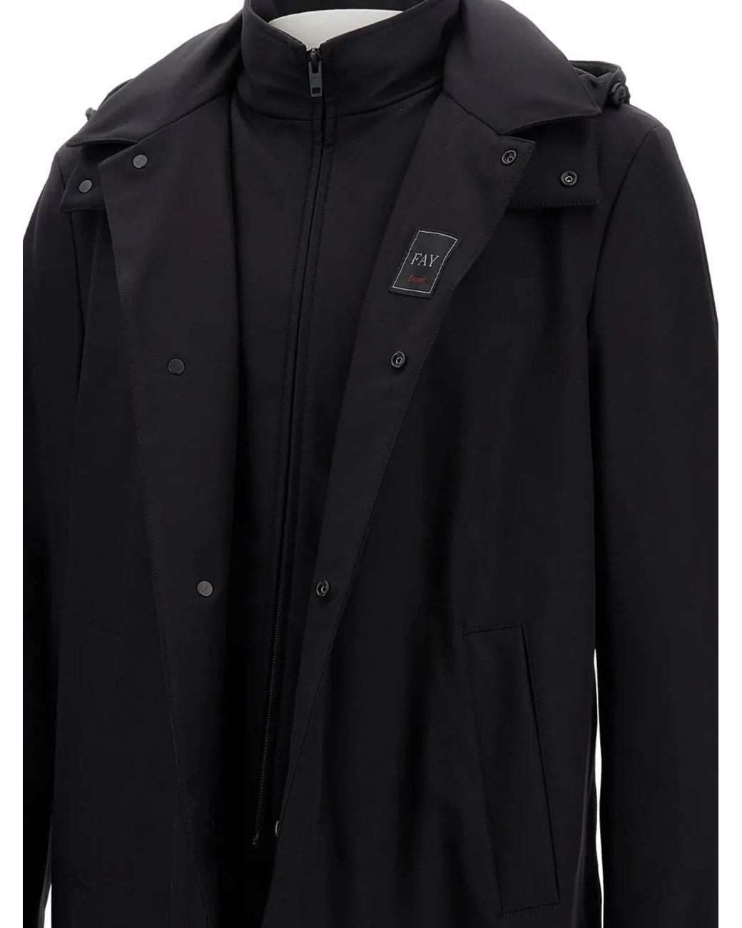 Fay Blue New Morning Travel Jersey Nero for men