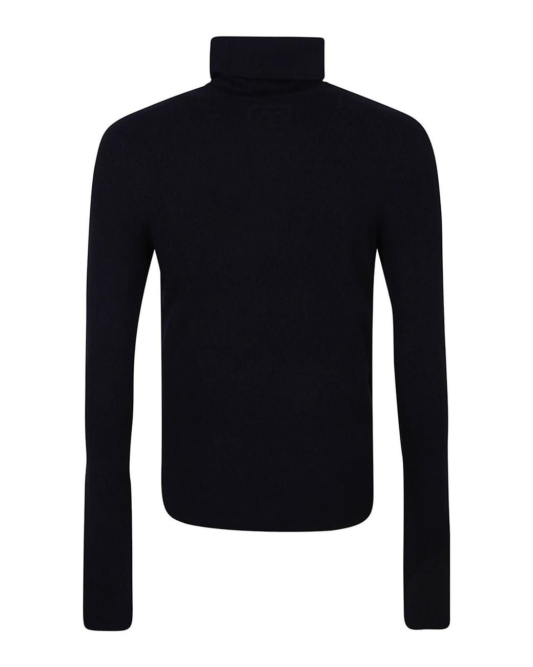 Balmain Blue Pb Wool Turtleneck Sweater for men