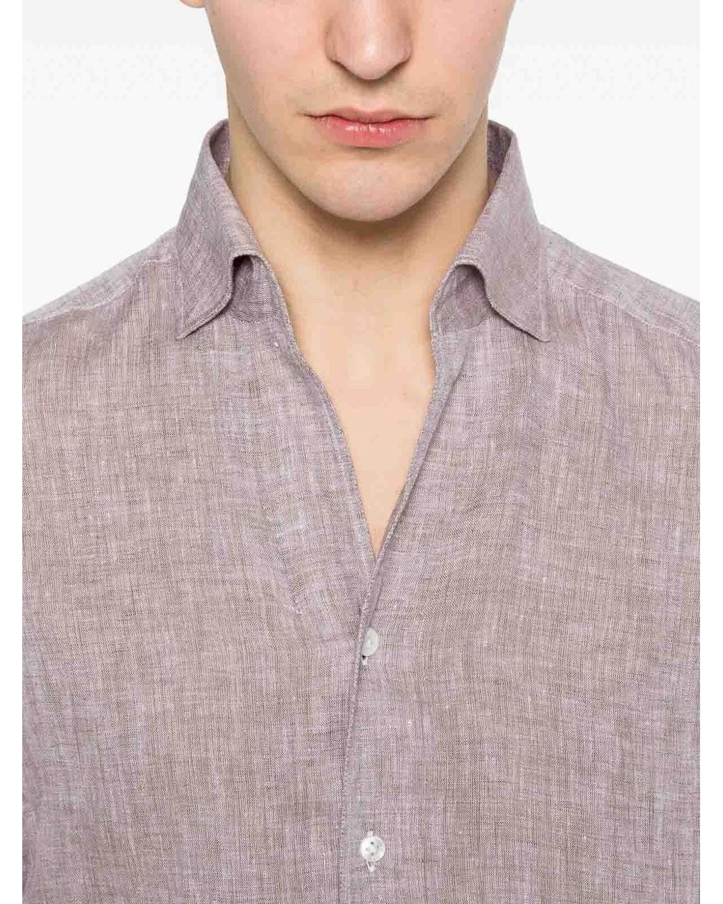 Barba Napoli Gray Shirt for men