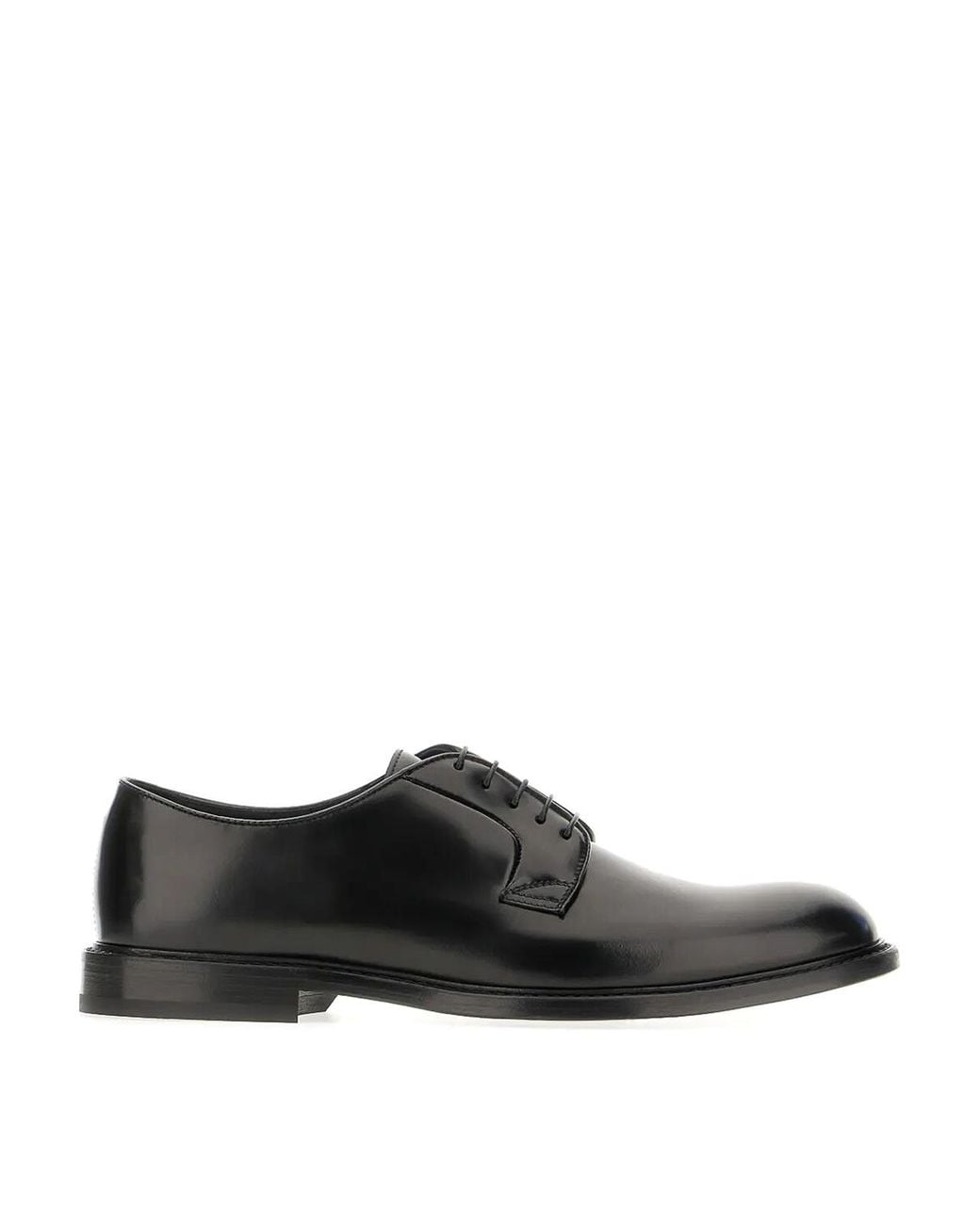 Doucal's Black Derby Lace Up for men