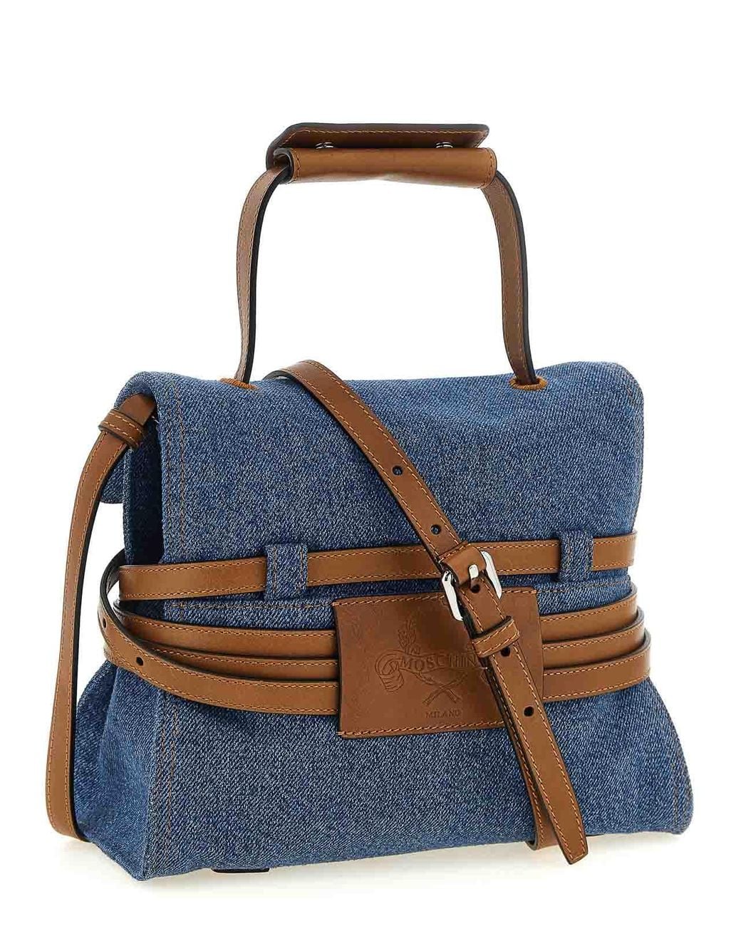 Moschino Blue Regular 'Tie Me' Handbag