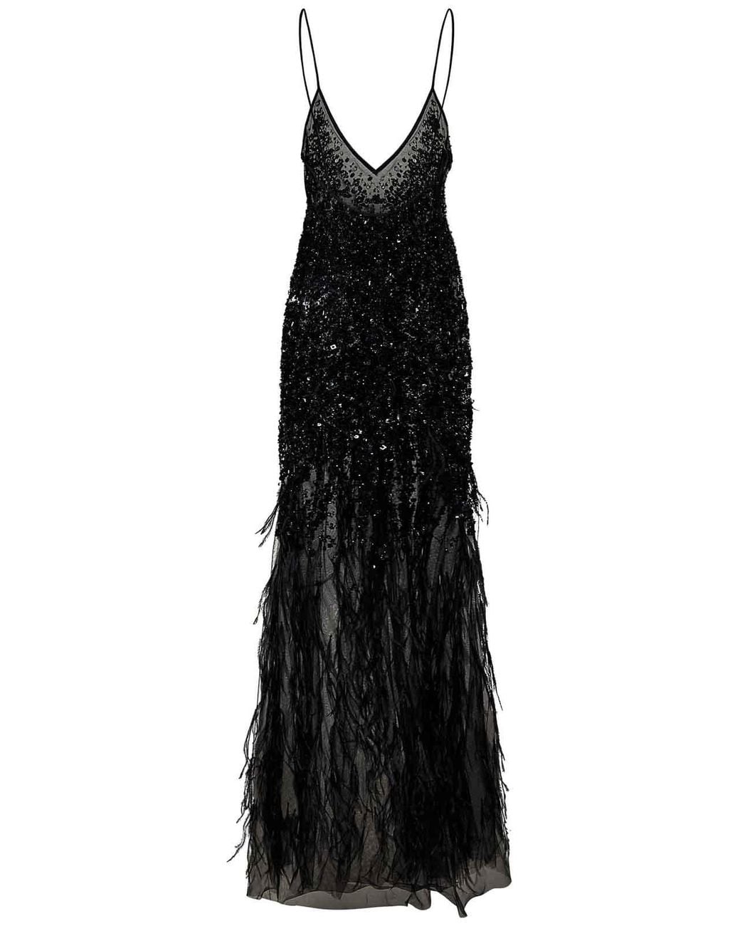ROOM76 Black Long Dress