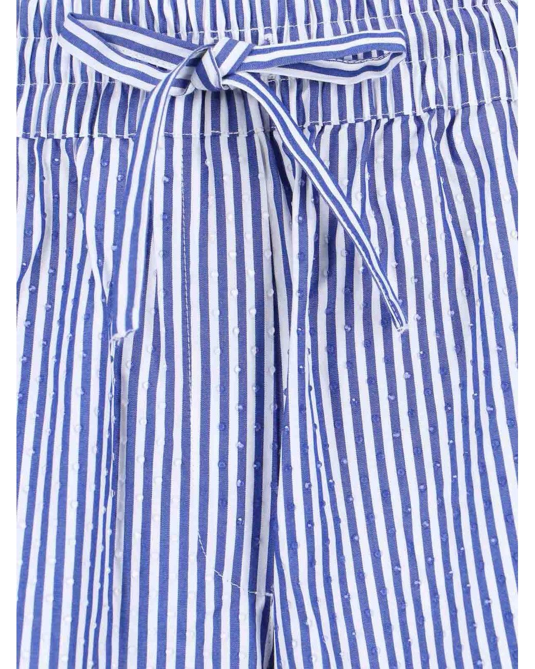 P.A.R.O.S.H. Blue Striped Trousers