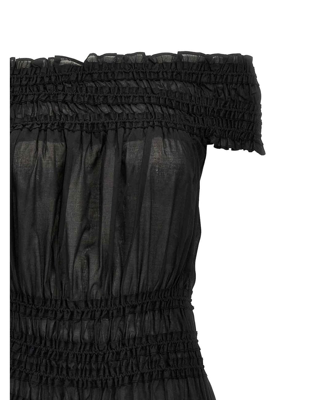 Tory Burch Black Off-The-Shoulder Dress