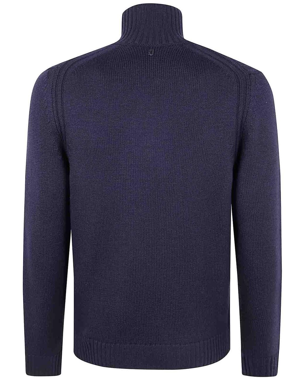 Dondup Blue Dolcevita Turtle Neck Sweater for men