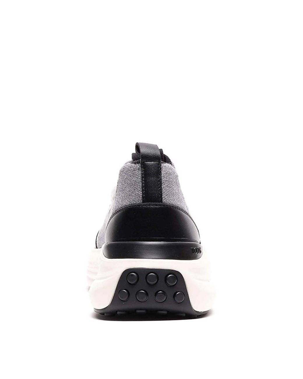 Tod's White Fabric And Leather Sneakers