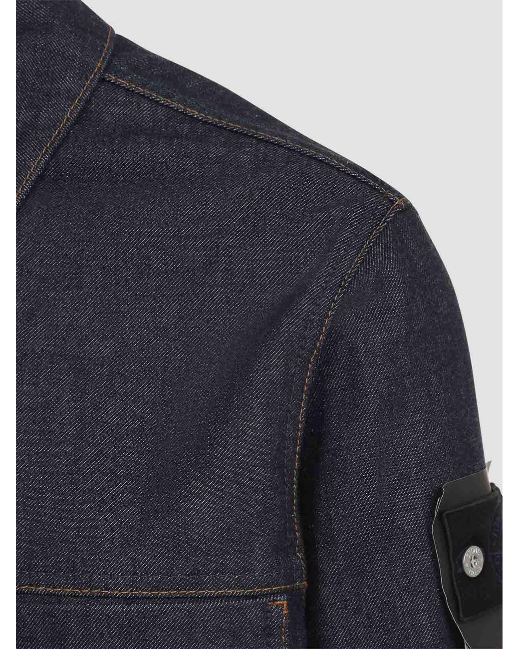Stone Island Blue Bike Jacket for men