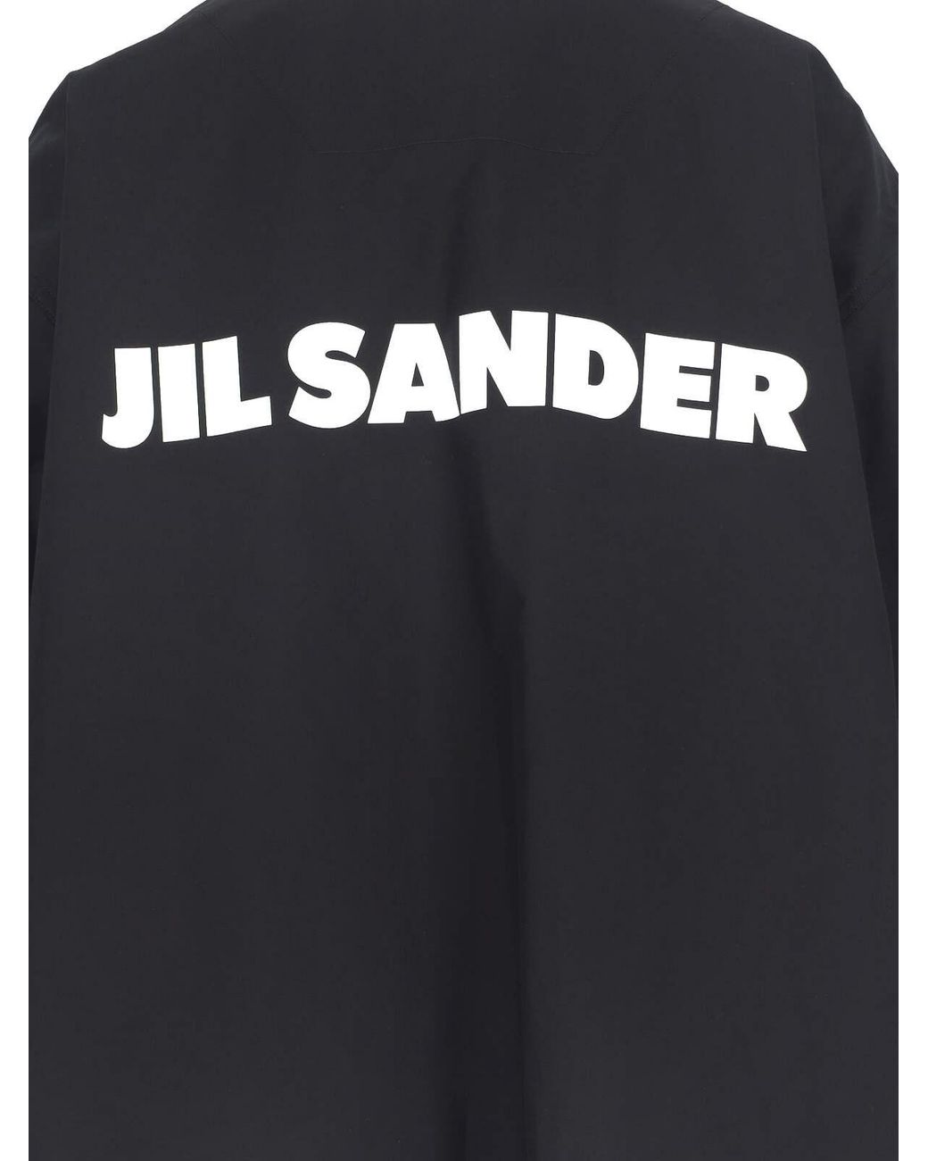 Jil Sander Black Logo Single-Breasted Jacket