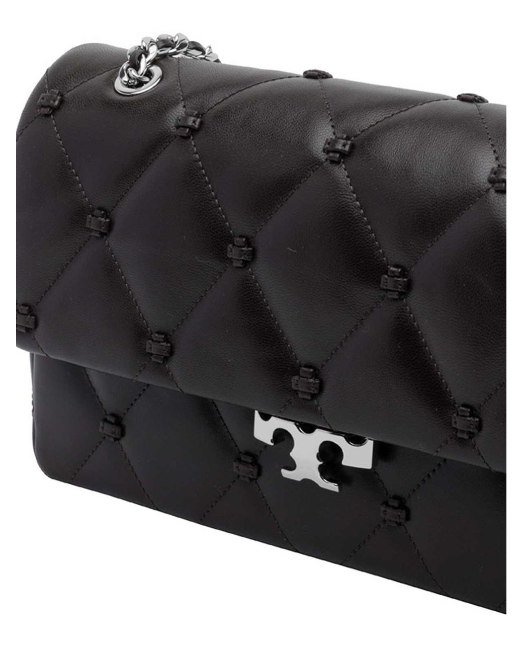 Tory Burch Black Bunny Knot Shoulder Bag