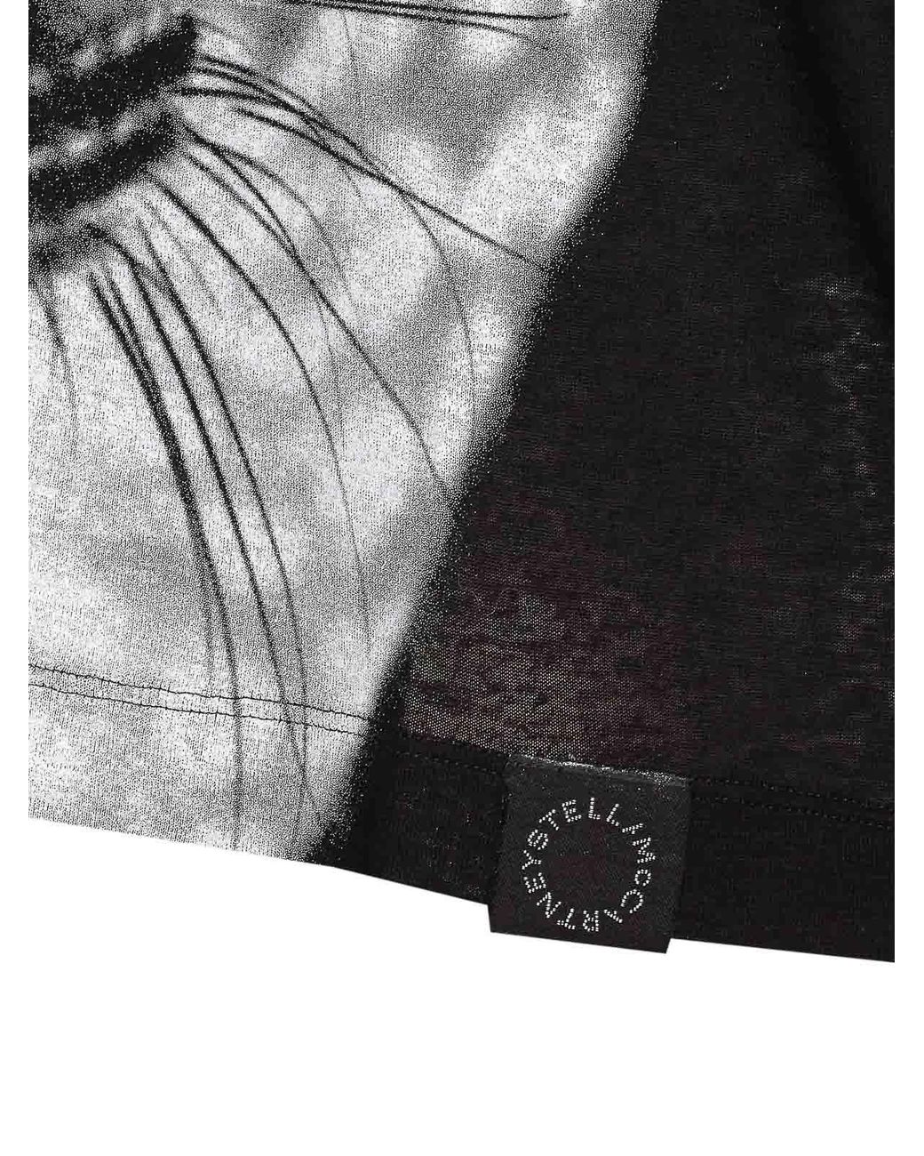 Stella McCartney Black Leopard-Print T-Shirt
