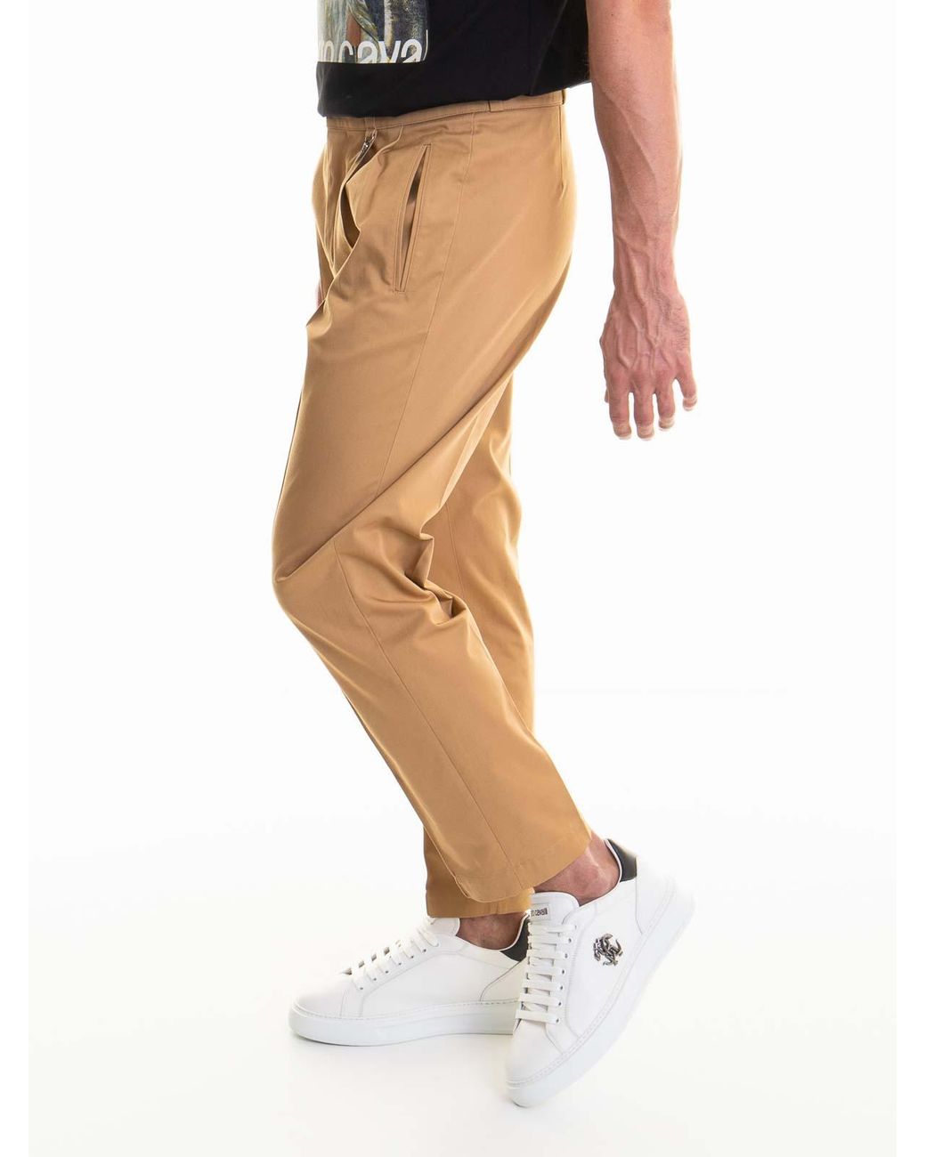 Roberto Cavalli Natural Pants for men