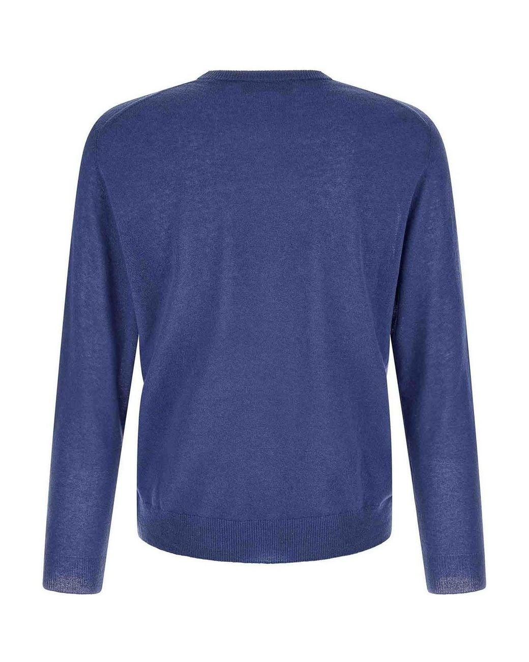 Suéter Cuello Redondo Zanone de hombre de color Blue