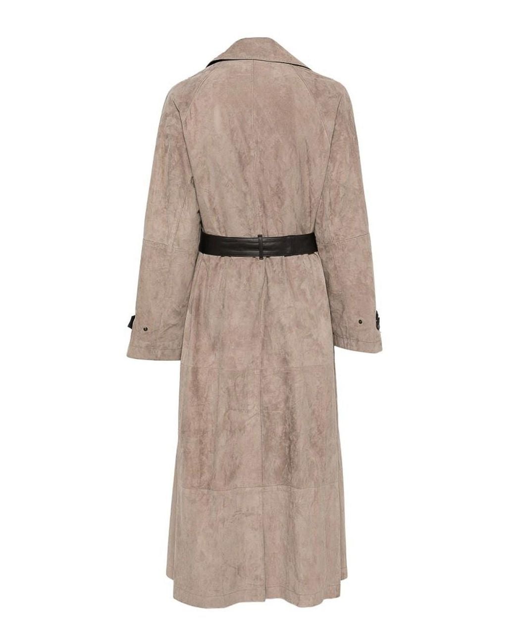 Emporio Armani Natural Leather Trench Coat