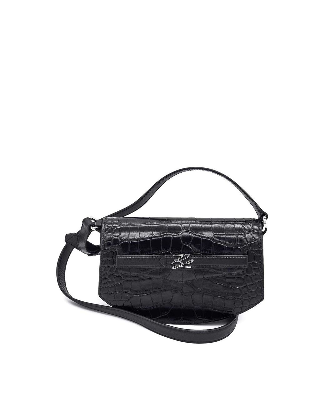 Karl Lagerfeld Blue K/Studio Crossbody Croc