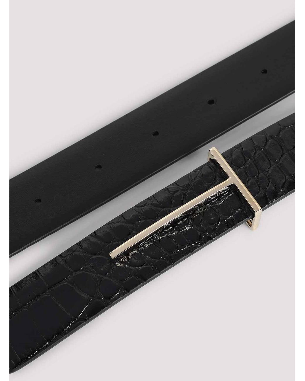 Tom Ford White Calf Leather Belt