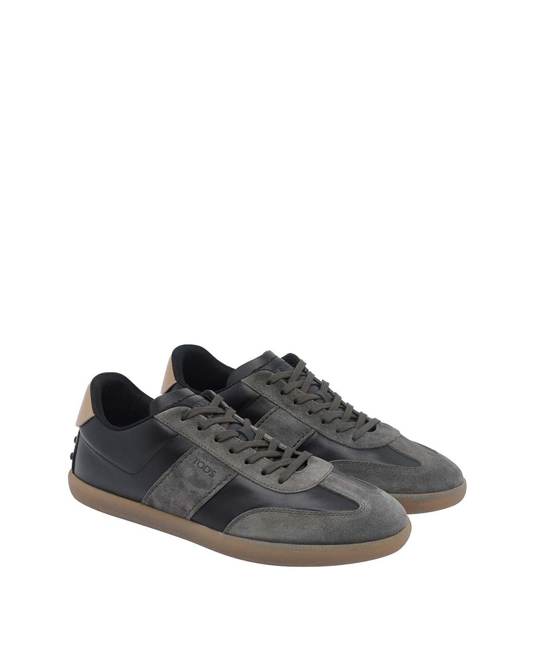 Tod's Black Suede-Panelled Sneakers for men