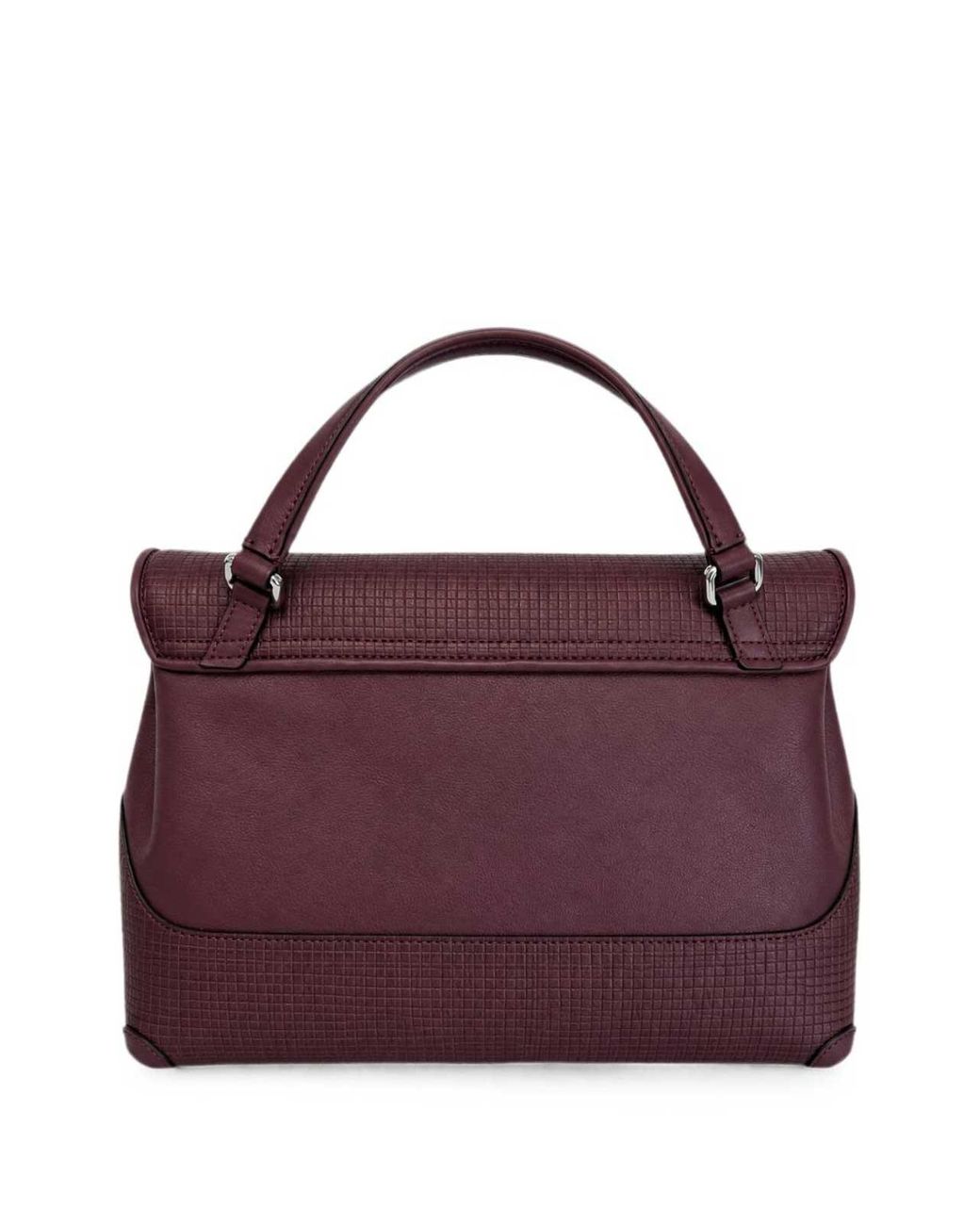 Zanellato Purple Postina Small Leather Bag With Shoulder Strap