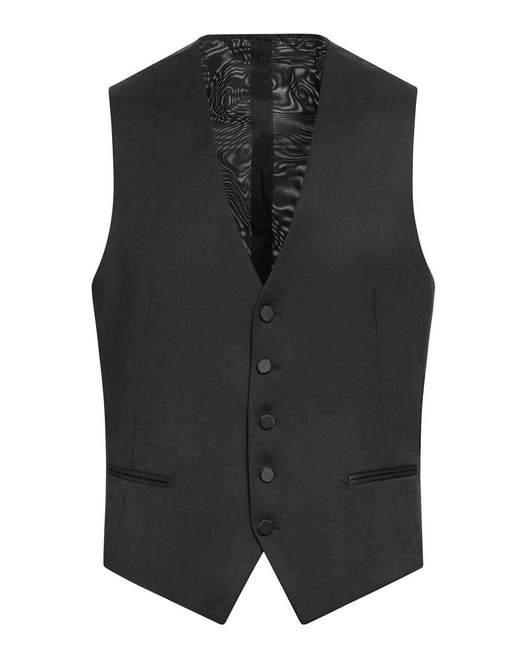 Tagliatore Black Tuxedo With Wool Vest for men