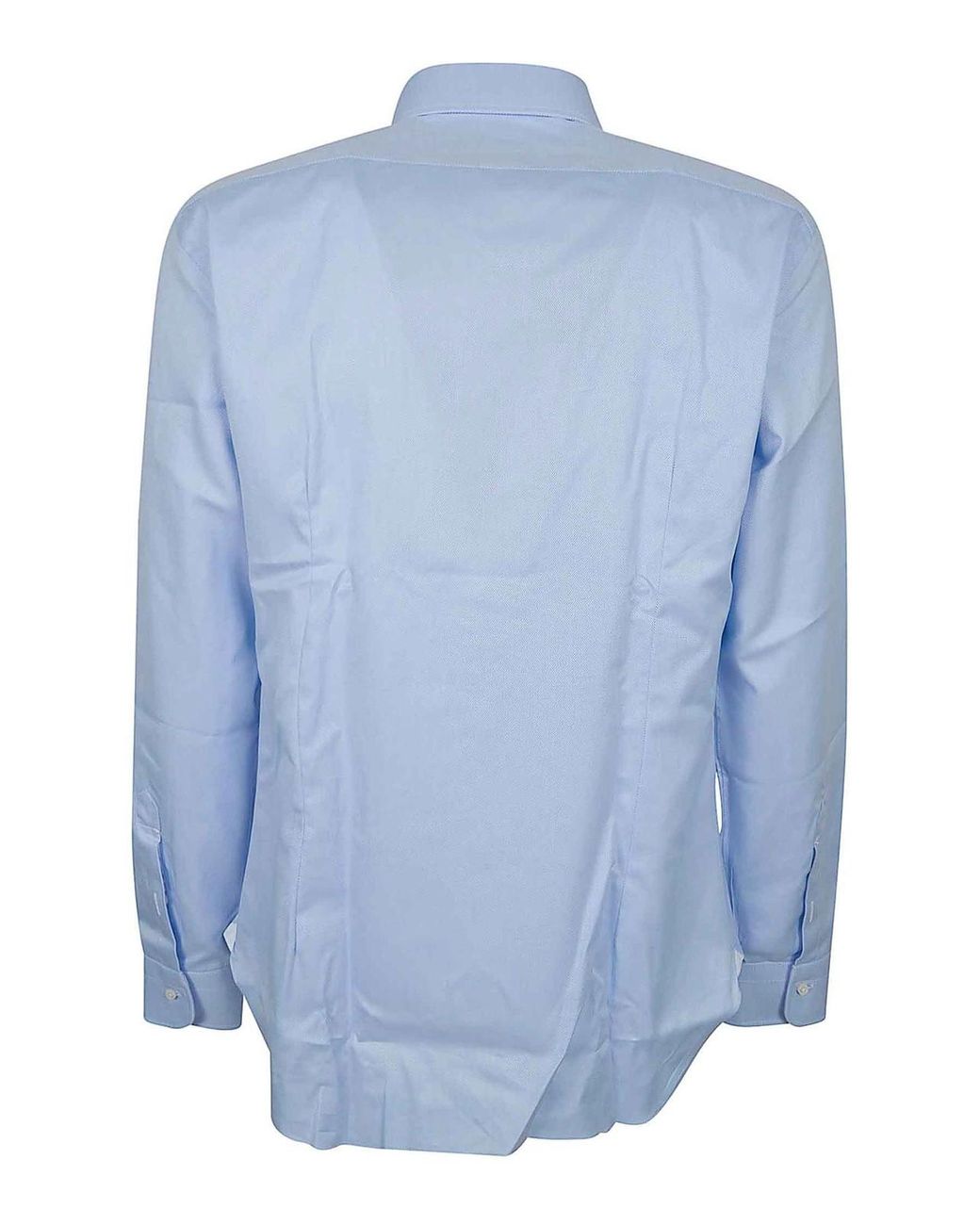 Barba Napoli Blue Neck Shirt for men