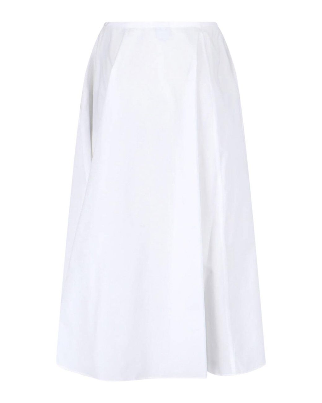 Aspesi White Midi Skirt