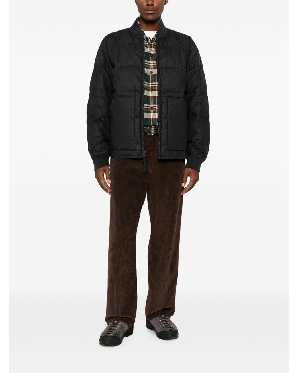 Filson Black Quilted Jacket For With Pockets for men
