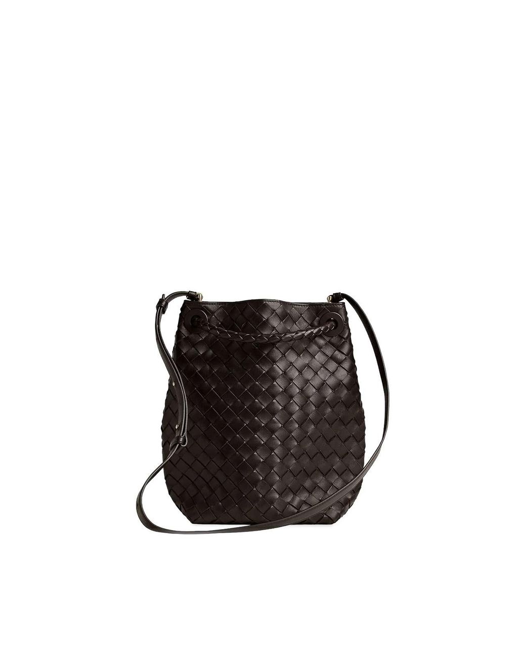 Bottega Veneta Black Andiamo Small Bucket Bag