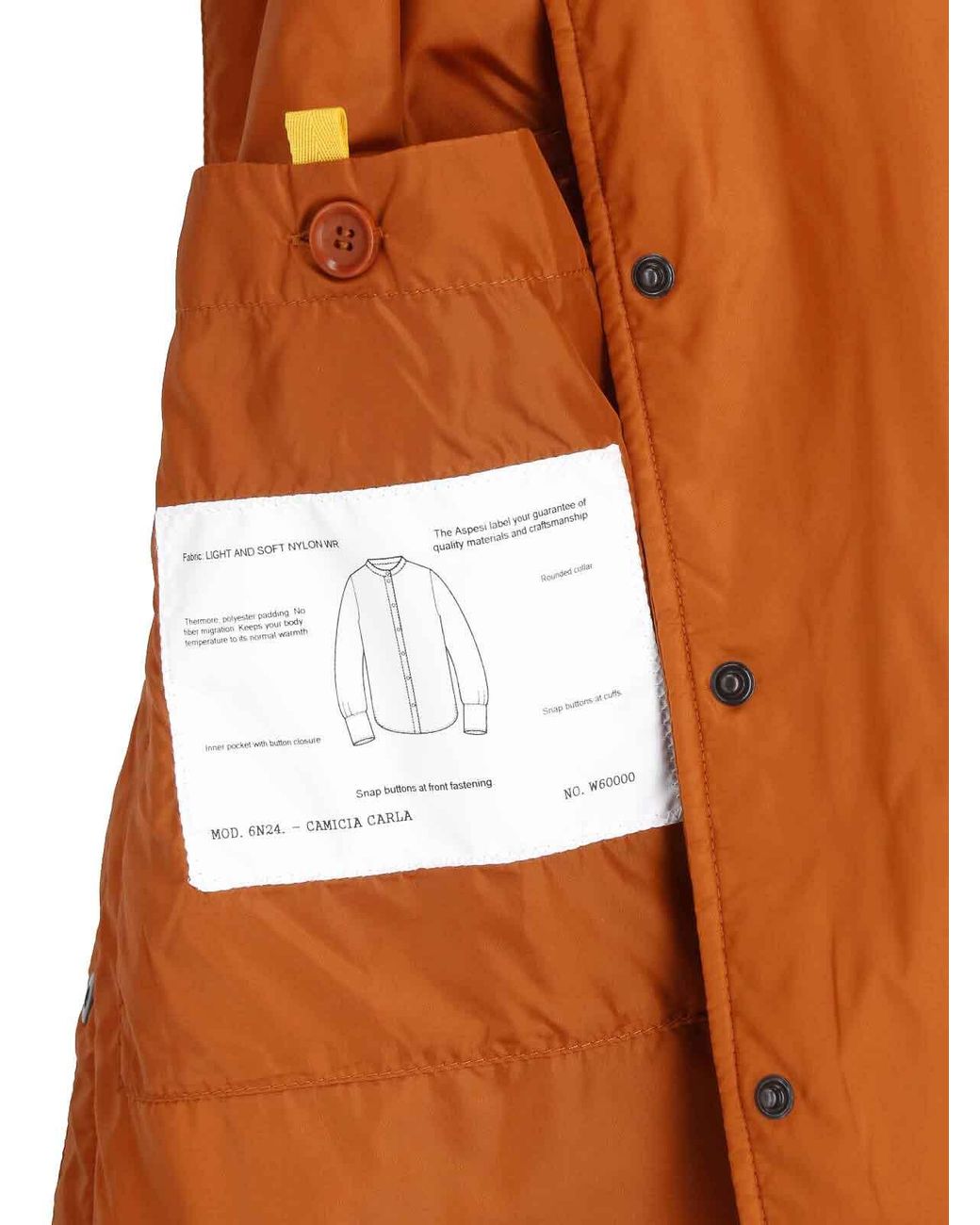 Aspesi Orange Button Jacket