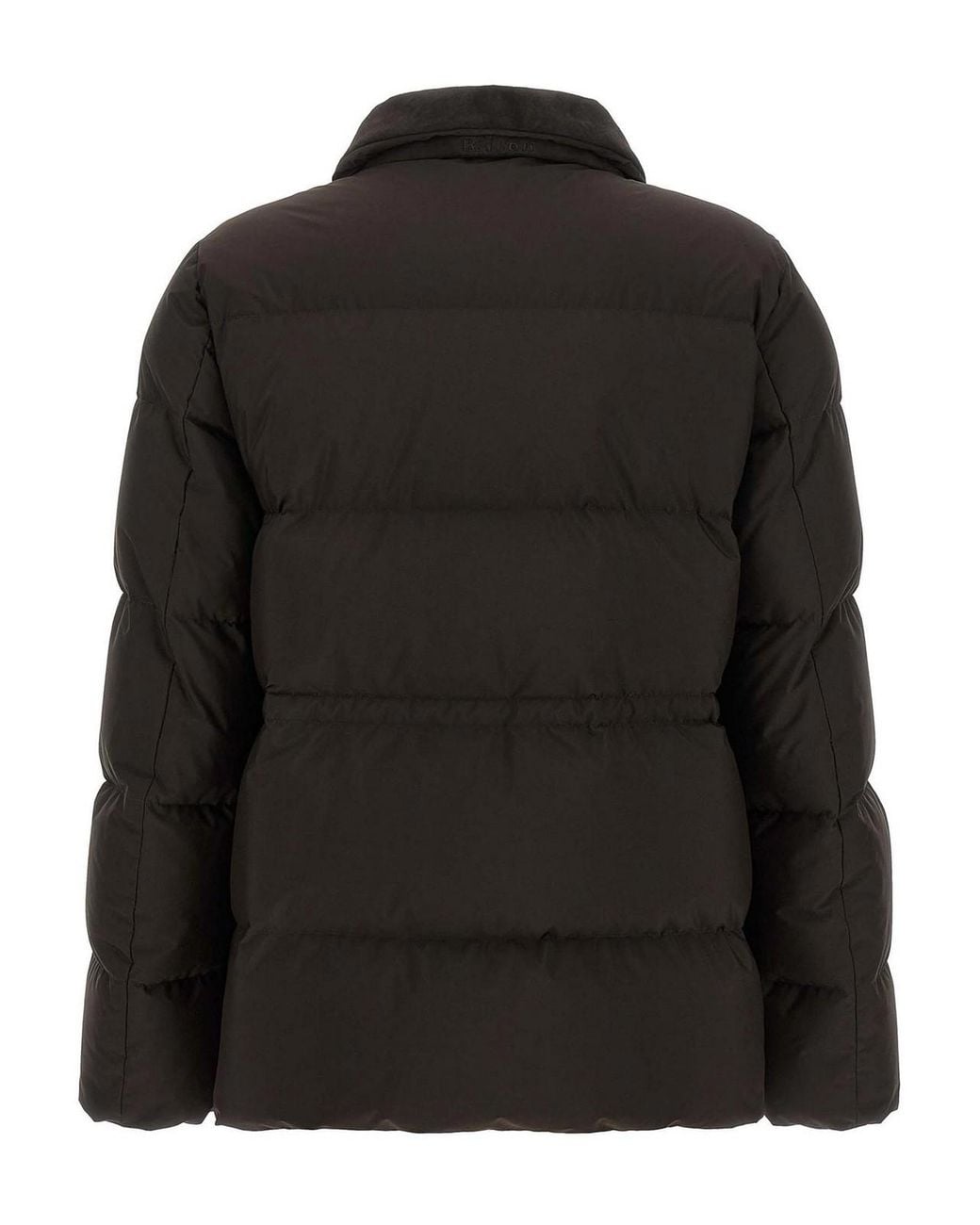Kiton Black Drawstring Down Jacket