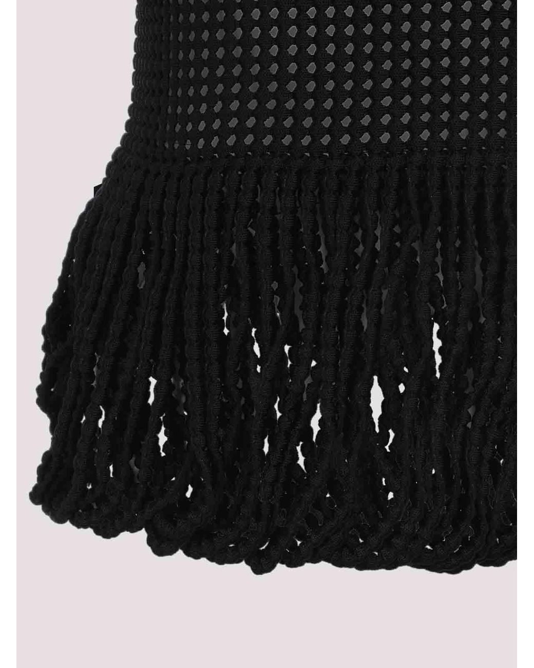 Alaïa Black Sleeveless Tops