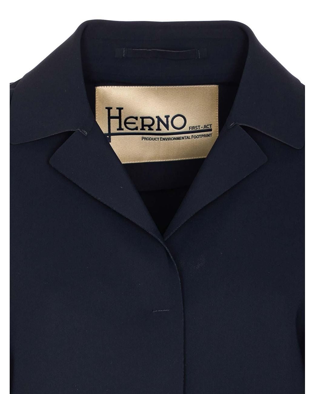 Herno Blue First-Act Pef Coat