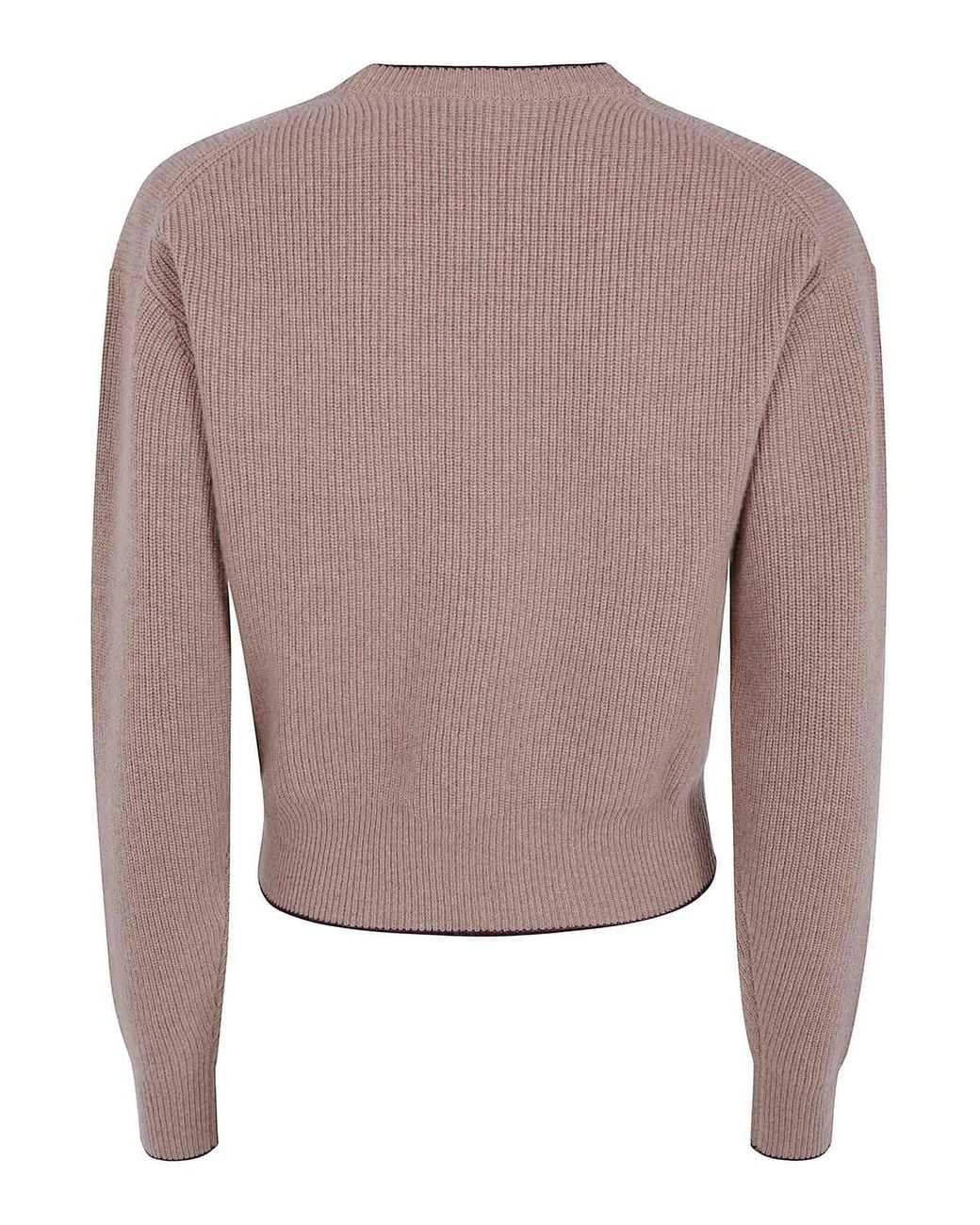 Chloé Brown Round Neck Sweater