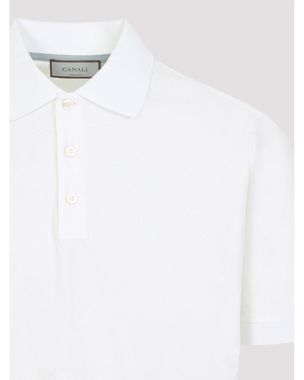 Canali White T-Shirt for men