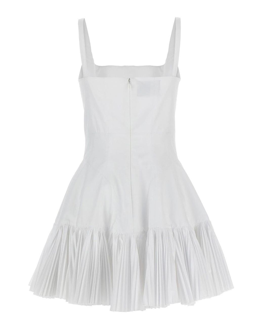 Giovanni bedin White Pleated Dress
